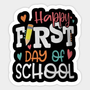 First Day Of School Teacher Kids Back to School Sticker